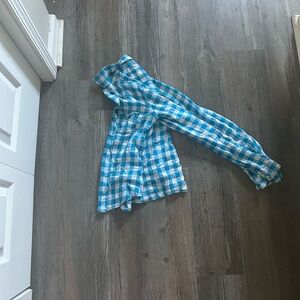 HOLLISTER Blue and White Flannel